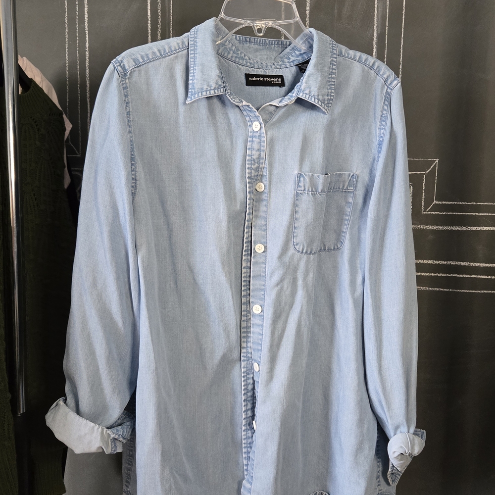 Valerie Stevens Light Blue Women's Shirt